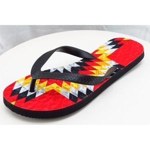 Sublimation Size Medium‎ M Multicolor Flip Flop Synthetic Men Shoes